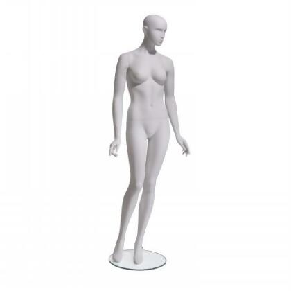 Female Mannequin - Abstract head, Right Hand On Hip, Left Leg Slightly Bent  January 2024 - Econoco