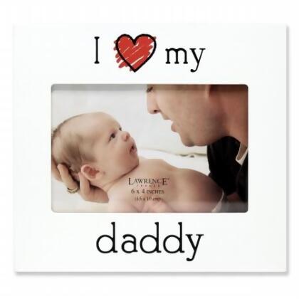 Lawrence Frames 550164 I Love My Daddy Picture Frame - White- 0.67 in.