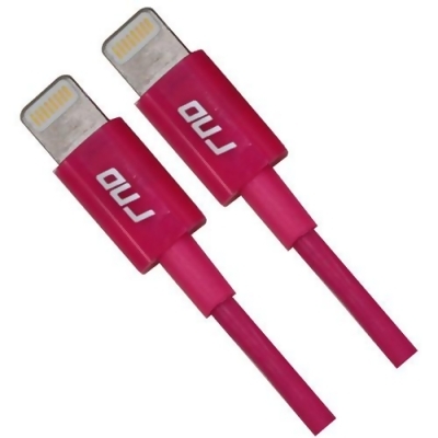 RND Accessories 2X Apple Certified Lightning To USB Cable 3.3 ft. Data Sync And Charge 8-Pin Cable - Pink- Set of 2 