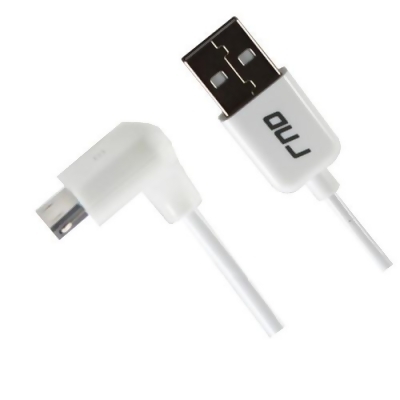 RND Accessories Apple Certified 30 Pin Right Angle Cable For Ipad- iPhone 4- Ipod Classic - 6 ft.- White 