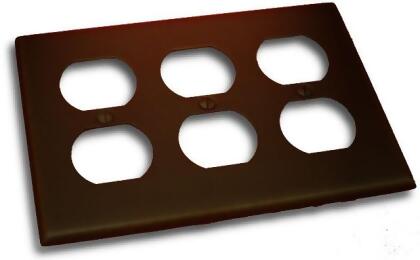 Residential Essentials 10833VB Triple Receptacle Switch Plate- Venetian Bronze 