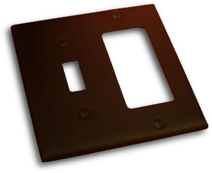 Residential Essentials 10825VB Double Toggle and Rocker Switch Plate- Venetian Bronze 