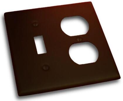 Residential Essentials 10827VB Double Toggle and Outlet Switch Plate- Venetian Bronze 