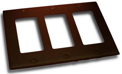 Residential Essentials 10834VB Triple Rocker Switch Plate- Venetian Bronze 