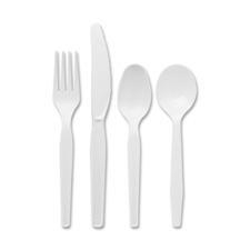 Dixie Foods DXESM207CT Medium Weight Plastic Cutlery- Soup Spoon - 100 Per Count 