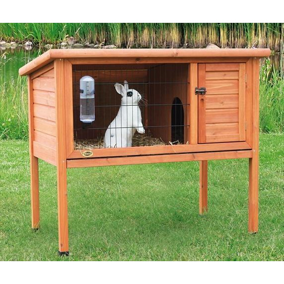 TRIXIE Pet Products 62372 1-Story Rabbit Hutch- Large