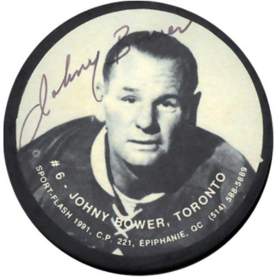 RDB Holdings & Consulting CTBL-029894 Johnny Bower Signed 1991 Toronto Maple Leafs Sports-Flash NHL Puck- JSA-RR76694 Autographed Photo 