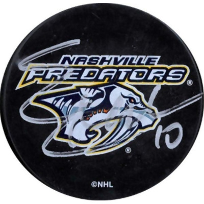 RDB Holdings & Consulting CTBL-031850 Martin Erat Signed Nashville Predators Logo No.10- JSA No.RR76690 Hockey Puck 
