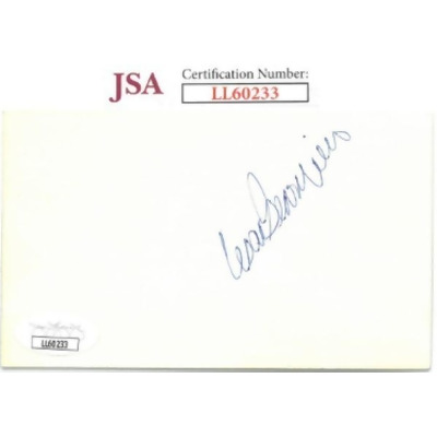 RDB Holdings & Consulting CTBL-033775 3 x 5 in. Cesar Geronimo Signed JSA No. LL60233 Cincinnati Reds & Big Red Machine Baseball Index Card 
