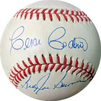 RDB Holdings & Consulting CTBL-033810 Cesar Cedeno & Billy Joe Bowman Dual Signed RONL Rawlings Official National League JSA No. NN13629 Houston Astros Baseball 