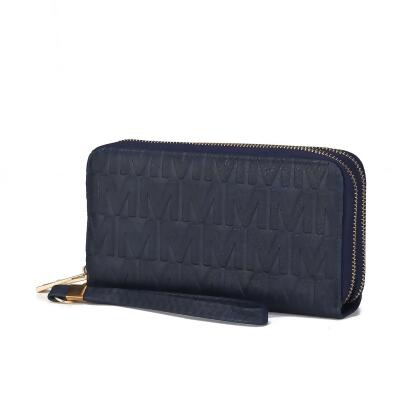 MKF Collection by Mia K. MKF-HM1570NV Aurora M Signature Women's Wallet 