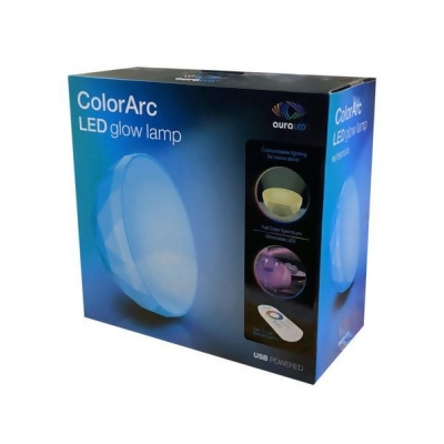 Kole Imports HD204-6 Tzumi Aura LED Color Arc Glow Lamp with Remote - Pack of 6 