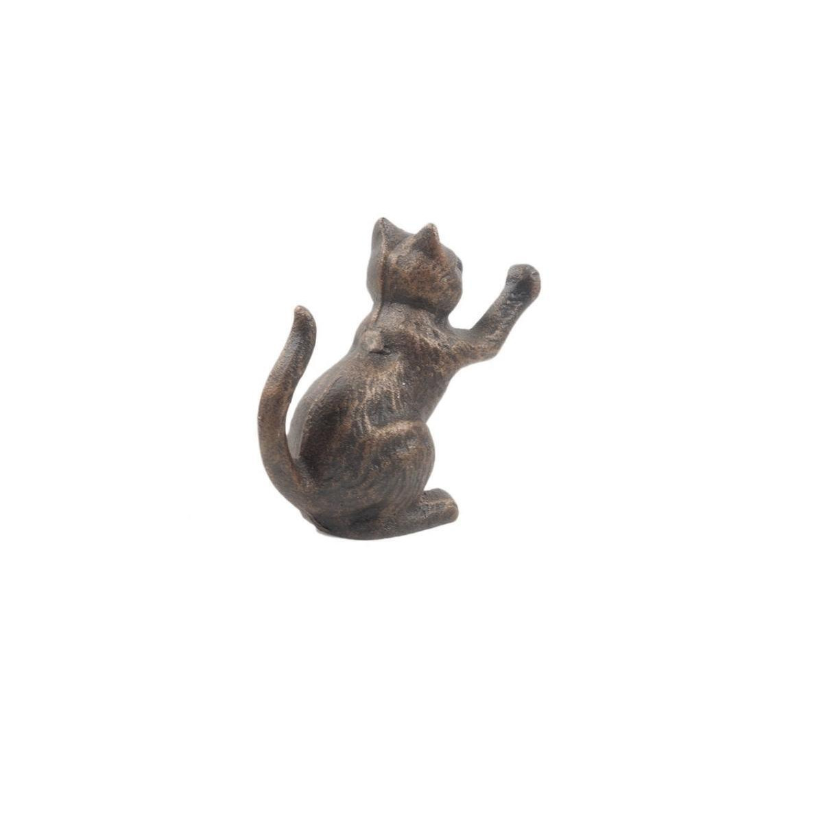 Handcrafted Model Ships K-0892A-rc 5 x 2.5 x 5 in. Rustic Copper Cast Iron Cat Door Stopper
