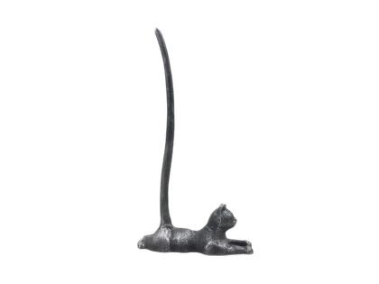 Cat Paper Towel Holder in Cast Iron