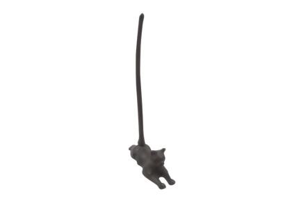 Handcrafted Model Ships k-9348-cast-iron 19 x 3 x 8 in. Cast Iron Sitting Cat Kitchen Paper Towel Holder 