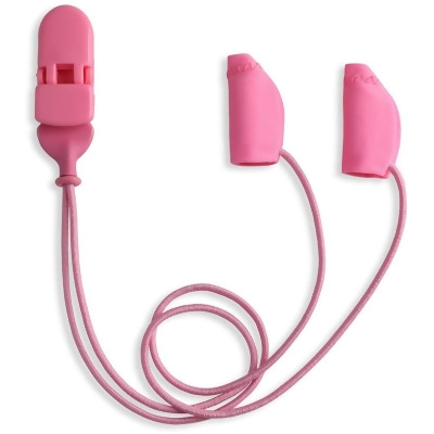 Ear Gear EG-MICROCORD-PK 1 in. Micro Corded Binaural Hearing Aids Protectors, Pink 