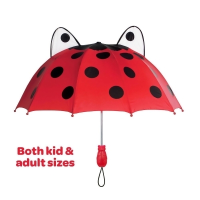 Kidorable UMB-ADULTLB 100 Percent Nylon Red Ladybug Umbrella - Adult 