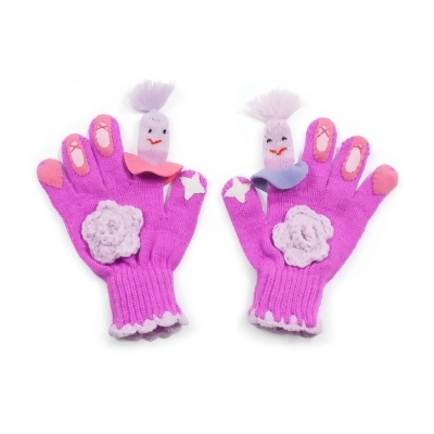 Kidorable GLOVE-BALLET-L 100 Percent Acrylic Purple Ballet Gloves - Large - Age 9 & Up 