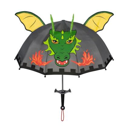 Kidorable UMB-KNIGHT 100 Percent Nylon Grey Dragon Knight Umbrella 
