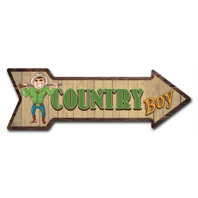 SignMission 8 x 24 in. Indoor & Outdoor Decor Direction Sticker Vinyl Wall Decals - Country Boy - 24 in. 