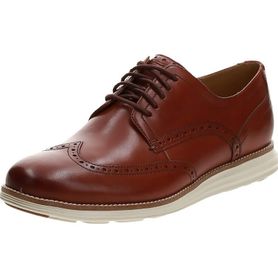 Cole Haan C26471-10 Original Grand Shortwing Oxford Shoe for Mens, Woodbury Leather & Ivory - Size 10 