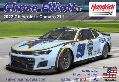 Salvinos Jr Models 1/24 Hendrick Motorsports Chase Elliott 2022 Camaro 