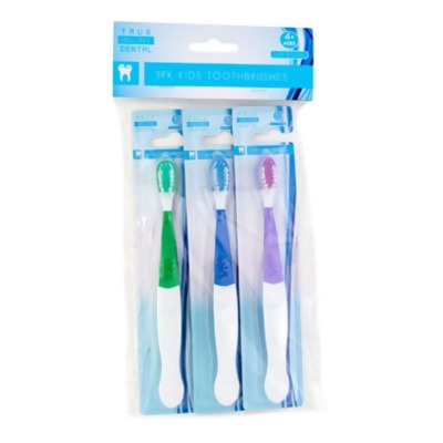 Regent Products G147450 4 Plus Soft Bristle In Own Blistercard & PBH3 Color Kids Toothbrush - Pack of 3 