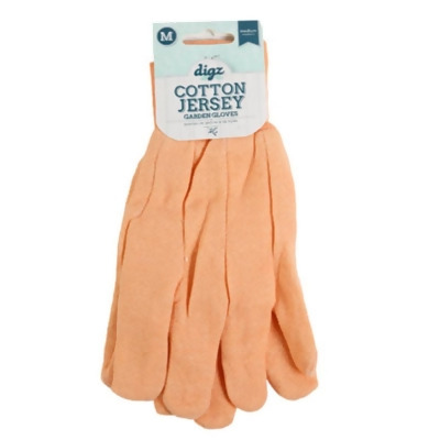 Regent Products 76351-26 Women Cotton Jersey Peach Dugz Gloves in PDQ - Medium 