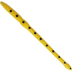 Creme Lure 365-99-7 8 in. Scoundrel Worm, Yellow & Black - Pack of 12 - All