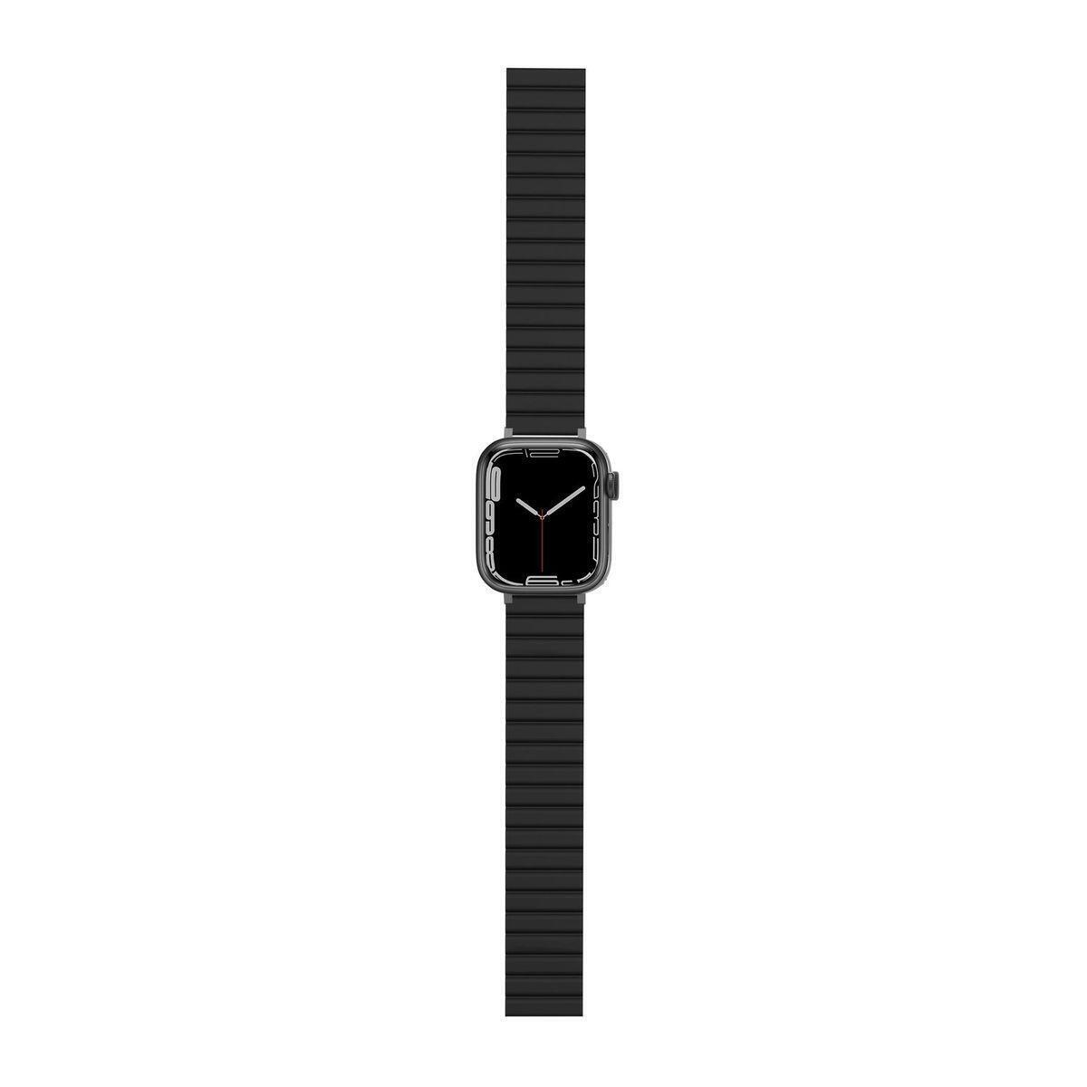 JC Pal JCP6284 Flex Form Magnetic Apple Watch Band, Black & Orange