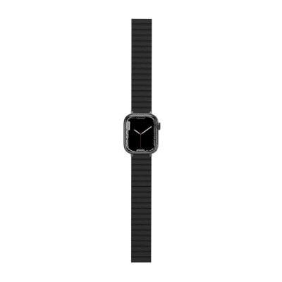 JC Pal JCP6284 Flex Form Magnetic Apple Watch Band, Black & Orange 