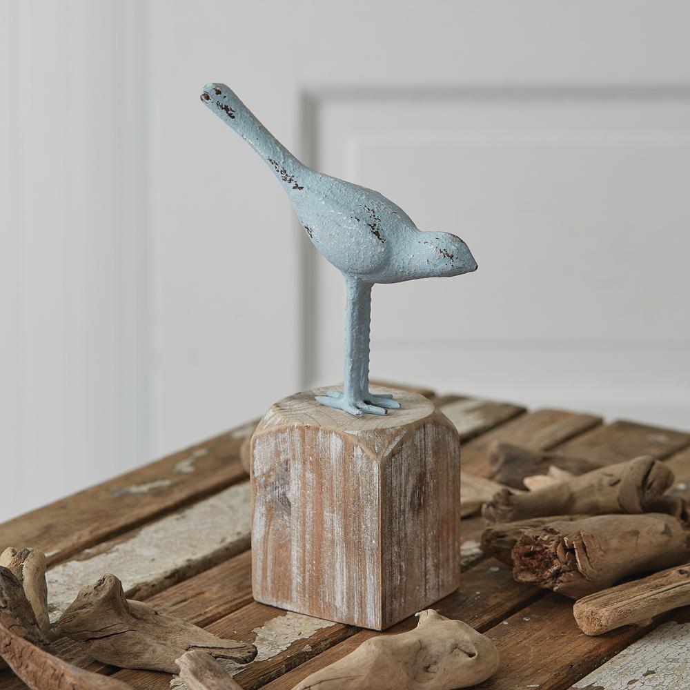 CTW Home 530400 Cast Iron Bird with Wood Base