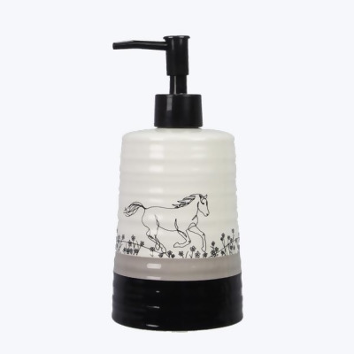Youngs 11603 7.48 in. Ceramic Horse Soap Pump 