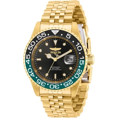 Invicta 36043 Mens Pro Diver Quartz 3 Hand Dial Watch, Black 