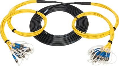 Camplex 2-Channel ST Single Mode Fiber Optic Tactical Snake on