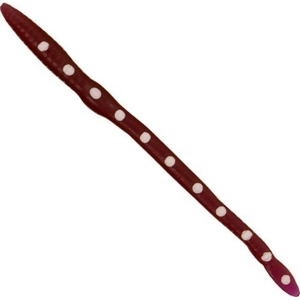 Creme Lure 370-99-7 8 in. Scoundrel Worm, Purple with White Dots - Pack of 9 - All