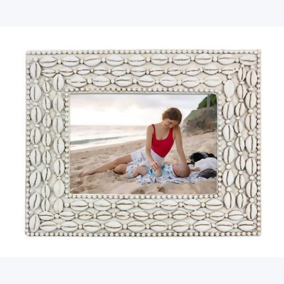 Youngs 62130 4 x 6 in. Resin Seashell Photo Frame 