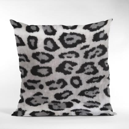Plutus Brands PBSF2328-P-2036-DP 20 x 36 in. Jaguar Animal Faux Fur Luxury Throw Pillow, Gray & Silver 