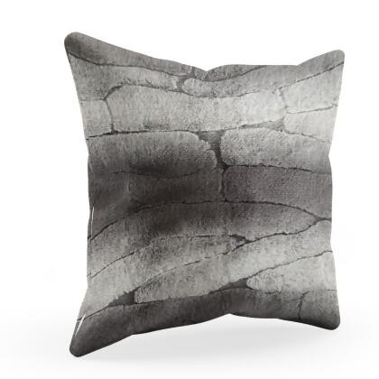 Plutus Brands PBSF2306-P-2222-DP 22 x 22 in. Furever Animal Faux Fur Luxury Throw Pillow, Gray & Silver 