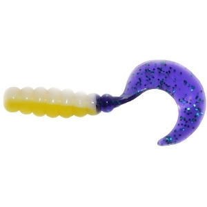 Big Bite Baits Fg211 2 in. Fat Grub, Acid Rain & Junebug - Pack of 10 - All