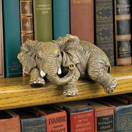 Design Toscano EU33738 Ernie the Elephant Shelf Sitter Sculpture 