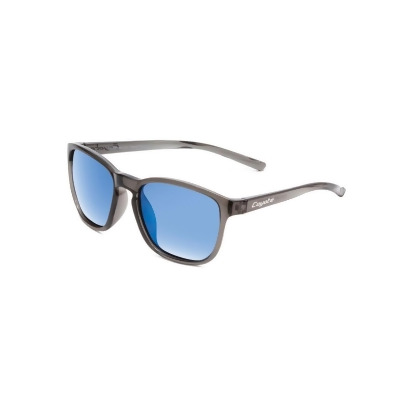 Coyote Vision USA Rambler crystal gray-gray blue mir Polarized Retro Cool Sunglasses, Crystal Grey, Grey & Blue Mirror 