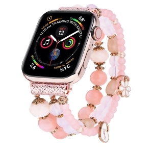 Odash Ss027-pnklov41 Beaded Band for 38, 40 & 41mm Apple Watch - Pink - All