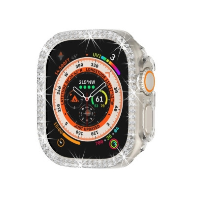 Odash SD23-TRNS49 Bling Bumper Case for Ultra 49mm Apple Watch - Transparent 