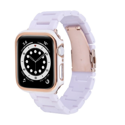 Odash VL40-BC-WHT45 Resin Band with Bumper Case for 44mm Apple Watch - White 