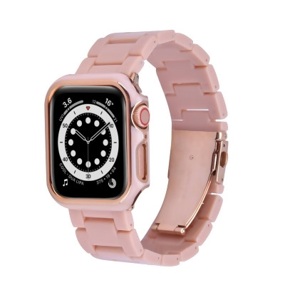 Odash VL40-BC-PNK45 Resin Band with Bumper Case for 44mm Apple Watch - Pink 