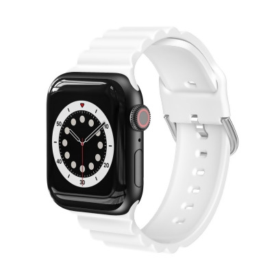 Odash SD03-WHT-38 Silicone Sports Band for 38, 40 & 41mm Apple Watch - White 