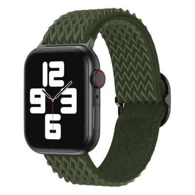 Odash KY07-C6AGRN-42 Nylon Sports Loop Band for 42, 44 & 5mm Apple Watch - Army Green 