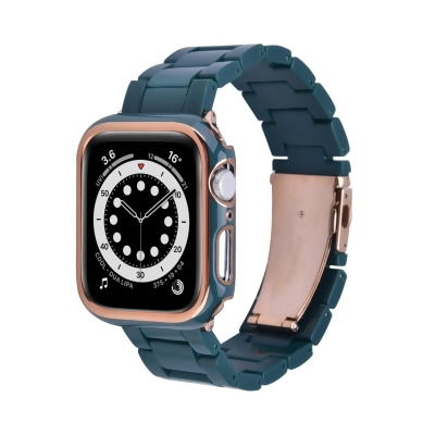 Odash VL40-BC-GRN45 Resin Band with Bumper Case for 44mm Apple Watch - Green 
