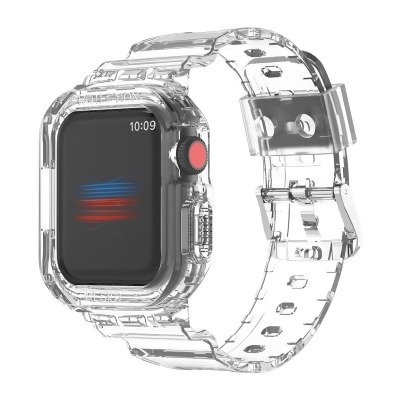 Odash SD12-TRNS-42 Band with Bumper Case for 44mm & 45mm Apple Watch - Transparent 